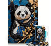 Rompecabezas de Pandas para Adolescentes, 1000 Piezas, Juguete de lógica Resistente, diversión compartida, Bordes Transparentes, Regalo Encantador (50x75cm)