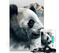Rompecabezas de Pandas para Adolescentes, 1000 Piezas, Juguete de lógica Resistente, diversión compartida, Bordes Transparentes, Regalo Encantador (50x75cm)