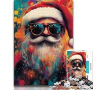 Rompecabezas de Papá Noel de 1000 Piezas para Adultos y Adolescentes Un Juego desafiante y Familiar con Piezas aleatorias Que encajan Perfectamente 75x50cm
