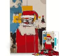 Rompecabezas de Papá Noel Enojado para Adultos,1000 Piezas,Juego de Memoria,Corte láser para un Ajuste Perfecto, aliviar el estrés (50x75cm)