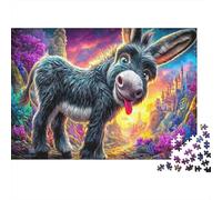 Rompecabezas de Papel Burro Fantasía 1000 Piezas Adultos Juego Educativo Decoración Hogar Alivio Estrés Interacción Social 70x50cm/1000pcs