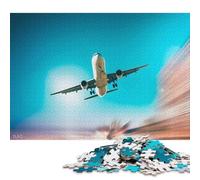 Rompecabezas de Papel de 1000 Piezas: Avión Airbus Boeing. Ideal para Jugar en Familia Medidas: 38 x 26 cm / 1000 Piezas.