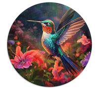 Rompecabezas de Papel de 1000 Piezas con diseño de colibrí para Adultos Adolescentes,Ideal para Reducir el estrés Genial para la Familia (67,5x67,5cm)