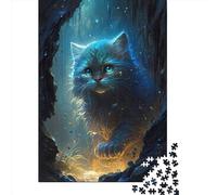 Rompecabezas de Papel de 1000 Piezas con diseño de Gato Persa en un Mundo de Hadas. Ideal para Toda la Familia Medidas: 38 x 26 cm.