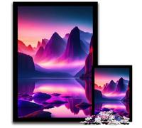 Rompecabezas de Papel de 1000 Piezas con Vista al río para Adultos Ideal para una Noche de Juegos Familiar Ideal para Decorar 1000 Piezas (38 x 26 cm)