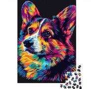 Rompecabezas de Papel de 1000 Piezas de Pembroke Welsh Corgi para Adultos y Adolescentes a Partir de 12 años 1000 Piezas (38 x 26 cm).