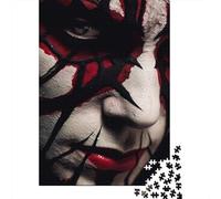 Rompecabezas de Papel de 1000 Piezas, diseño Cuadrado de Sombra Rojo Sangre, para Adultos. Juego desafiante. 38 x 26 cm / 1000 Piezas