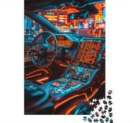 Rompecabezas de Papel de 1000 Piezas para Adultos, Rompecabezas de Coches del Futuro para niños, Juegos Familiares, 38x26cm/1000 Piezas