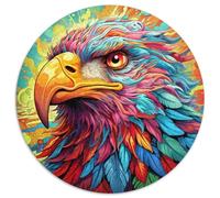 Rompecabezas de Papel de águila de Colores, 1000 Piezas, para Adultos, Adolescentes y familias. Decoración DIY desafío para el Cerebro 67,5 x 67,5 cm.