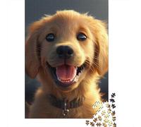 Rompecabezas de Papel de Golden Retriever para Adultos, 1000 Piezas, Rompecabezas Rectangular Creativo, Juego de ingenio, 1000 Piezas (38 x 26 cm)