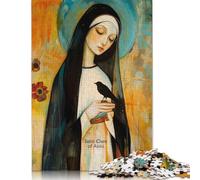 Rompecabezas de Papel de Santa Clara de Asís para Adultos, 1000 Piezas, Rectangular, 1000 Piezas (38 x 26 cm)
