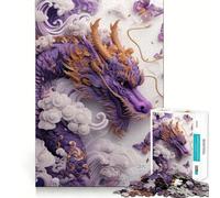 Rompecabezas de Papel Dragón Majestuoso de 1000 Piezas para Adultos Ideal para ejercitar la Memoria y Disfrutar de Momentos de Paz Diseño para armar Regalo Premium (38x52cm)