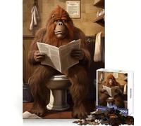 Rompecabezas de Papel higiénico con diseño de Bigfoot para Adultos, 1000 piezasDesarrolla la Inteligencia y la habilidadIdeal para Momentos de ocioRegalo significativo (38x52cm)