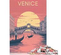 Rompecabezas de Papel «La Belleza de Venecia» para Adultos, 1000 Piezas. Juego Educativo cumpleaños. Medidas: 38 x 26 cm.