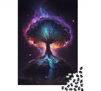 Rompecabezas de Papel para Adultos Árbol del Universo, 1000 Piezas, Rectangular, Juego de Desarrollo Intelectual (38 x 26 cm)