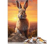 Rompecabezas de papel para adultos "Conejito de Pascua al amanecer", rompecabezas de 1000 piezas para adolescentes, rompecabezas creativos, juegos inspiradores para familias, juguetes, regalos, 1000