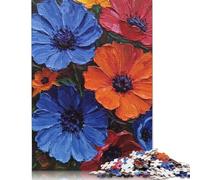 Rompecabezas de Papel para Adultos y Adolescentes con un Ramo de Flores Vibrantes, Ideal para divertirse en Familia y Disfrutar de una Noche de Juegos, 38 x 26 cm (1000 Piezas).