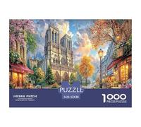 Rompecabezas de Papel Reciclado de 1000 Piezas con Paisaje Urbano: Catedral de Notre Dame para Adultos (14-99 años), decoración del hogar y Regalo (52 x 38 cm, 1000 Piezas)