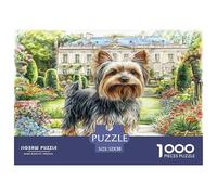 Rompecabezas de Papel Reciclado de un Adorable Perro Yorkie de Grand Garden para Adultos de 14 a 99 años, Juego Educativo, 52 x 38 cm (1000 Piezas)