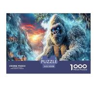 Rompecabezas de Papel Reciclado Yeti en Invierno de 1000 Piezas, diseño de Gorila (Atardecer costero), para Adultos, Juego Educativo, descompresión, decoración de Pared, 52 x 38 cm (1000 Piezas)