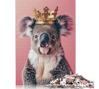 Rompecabezas de Papel Rectangular con diseño de Corona Pastel de Koala King, Ideal para el Día del Padre, 1000 Piezas (26 x 38 cm)