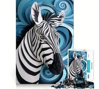 Rompecabezas de Papel Zebra Paper Craft,1000 Piezas,Juego de Habilidades mentales,Corte láser, Tiempo Tranquilo,Ejercicio Mental en casa (38x52cm)