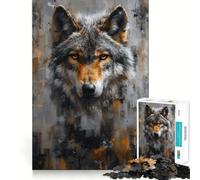 Rompecabezas de Pared Wolf Tan para Adultos,1000 Piezas,Juego de Habilidad y Pensamiento,Troquelado de Alta precisión,desafío entretenido para el Tiempo Libre (50x75cm)