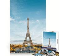 Rompecabezas de París para Adolescentes, 1000 Piezas, Juguete para ejercitar la Mente y aliviar el estrés, Corte Premium, Regalo increíble (38x52cm)