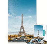 Rompecabezas de París para Adolescentes, 1000 Piezas, Juguete para ejercitar la Mente y aliviar el estrés, Corte Premium, Regalo increíble (38x52cm)