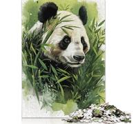 Rompecabezas de Pastel de Panda, Rompecabezas Rectangular de Papel Entrelazado preciso para niños y niñas, 1000 Piezas (75 x 50 cm)