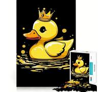Rompecabezas de Patito de Goma con Corona para Adolescentes, 1000 Piezas, para estimular la Memoria, Momentos de Tranquilidad, Corte Premium, Regalo de cumpleaños (38x52cm)