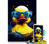 Rompecabezas de Patito de Goma con Gafas de Sol para Adolescentes, 1000 Piezas, Potencia la Memoria, Momentos de Tranquilidad, Corte Premium, Regalo de cumpleaños (50x75cm)