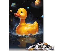Rompecabezas de Patito de Goma Espacial, Juegos creativos, Rompecabezas de cartón 100% Reciclado para Adultos, 1000 Piezas (75 x 50 cm)