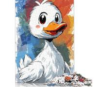 Rompecabezas de Patito juguetón, Rompecabezas Rectangular de Papel Entrelazado preciso para Adultos y niños, 1000 Piezas (75 x 50 cm)
