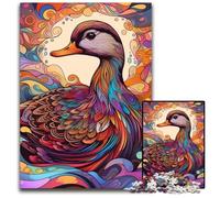 Rompecabezas de Pato Imposible de 1000 Piezas para Adultos, Ideal para diversión Familiar, relajación y Regalos navideños, 50x75cm/19,68x29,52 Pulgadas.