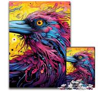 Rompecabezas de Pato Morado Colorido de 1000 Piezas para Adultos. Rompecabezas imposibles para Adultos. Regalo Ideal para Vacaciones y decoración del hogar. 50x75cm/19,68x29,52 Pulgadas.