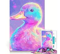 Rompecabezas de Pato Rosa para Adolescentes, 1000 Piezas, Wise Think Toy, Gentle Leisure, Tight Cut, Santa Wish List (50x75cm)