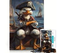 Rompecabezas de Pato samurái de 1000 Piezas para Adultos Fortalece la Memoria, Calma la Mente, Sorpresa cálida (38x26cm)