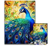 Rompecabezas de Pavo Real Colorido de 1000 Piezas para Adultos, decoración del hogar, Juego de ingenio, 26x38cm/10,23x14,96 Pulgadas.