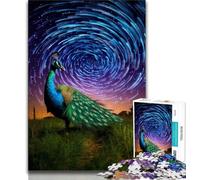 Rompecabezas de Pavo Real Colorido de 1000 Piezas para adultosDesafiante, Pero Divertido y divertidoDecoración hogar50x75cm