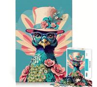 Rompecabezas de pavo real en tonos pastel 1000 piezas divertido y estimulante para la mente con componentes resistentes y de corte limpio Un entretenimiento cautivador para disfrutar en casa (38x52cm)