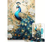 Rompecabezas de Pavo Real mítico para Adolescentes, 1000 Piezas, Juguete Mental, Entretenimiento, Corte Premium, Regalo Original (50x75cm)