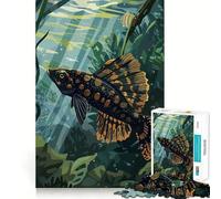 Rompecabezas de Peces moteados en su hábitat acuático para Adolescentes, 1000 Piezas, Juguete para ejercitar la Mente, diseño Sencillo y Divertido, Regalo Memorable 50x75cm
