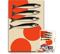 Rompecabezas de Peces y círculos de 1000 Piezas para Adolescentes, Juego Educativo para el Desarrollo de Habilidades, Momentos Especiales, tamaño 50x75cm