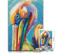 Rompecabezas de pelícanos Coloridos para Adolescentes, 1000 Piezas, Juego Educativo, Regalo Memorable, tamaño 38x52cm