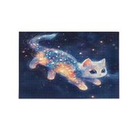 Rompecabezas de pelo corto Cat_3 estilo kawaii con temática de Estados Unidos, juego familiar, 500 piezas