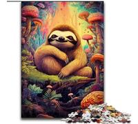 Rompecabezas de Perezosos con Hongos psicodélicos de 1000 Piezas para Adolescentes Un Juego desafiante y Divertido para Toda la Familia (26x38cm)