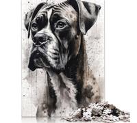 Rompecabezas de Perro bóxer, compañero Fiel, para Adultos y niños. Juguete Divertido y desafiante, Juegos educativos, decoración del hogar, a Partir de 14 años, 1000 Piezas (75 x 50 cm)