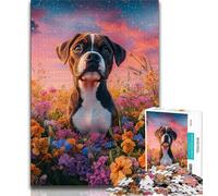Rompecabezas de Perro bóxer para Adolescentes, 1000 Piezas, Juegos educativos, decoración de Pared, cumpleaños y Navidad (38x26cm)