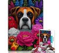 Rompecabezas de Perro bóxer para Adultos 1000 Piezas, Juego Educativo, Juguete de desafío, decoración de Pared, cumpleaños y Navidad 38x26cm